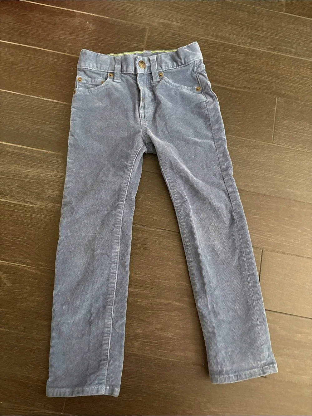 J. Crew Slim Straight Corduroy Jeans in Slate Blue